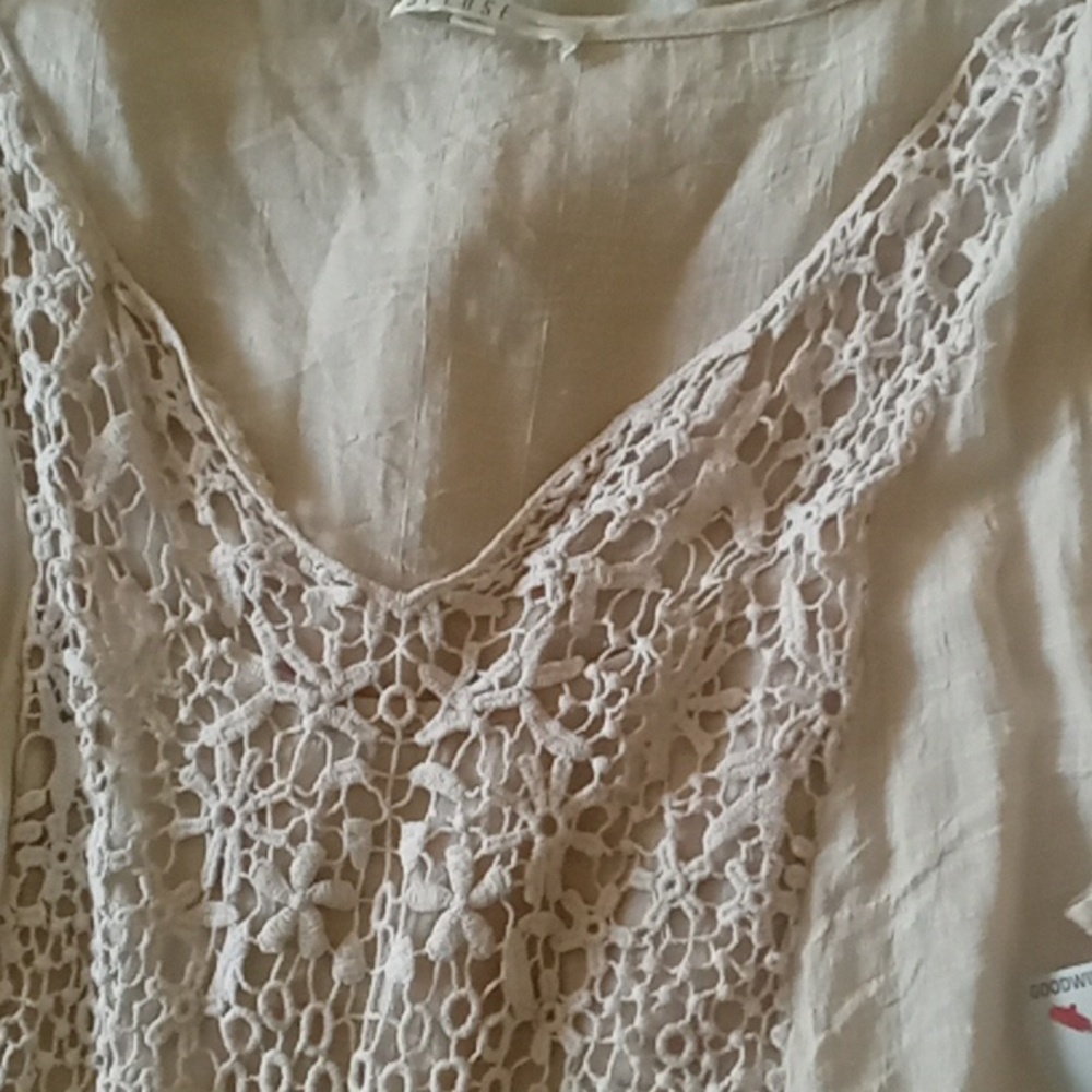 Spense tunic top tan